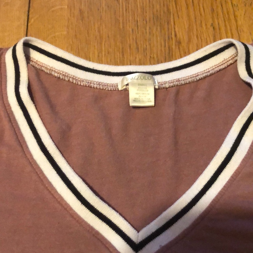pink/purple white black crop top - Picture 3 of 3